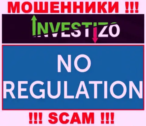 У организации Investizo LTD нет регулирующего органа - интернет-шулера беспрепятственно надувают наивных людей