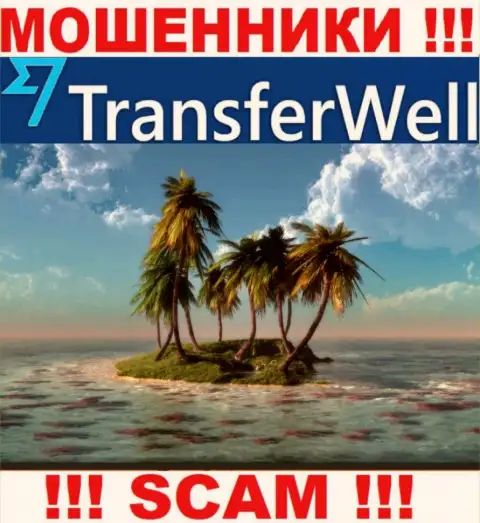 Не попадитесь в загребущие лапы лохотронщиков TransferWell - не представляют информацию об адресе