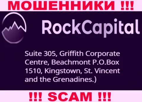 За обувание клиентов жуликам RockCapital ничего не будет, ведь они сидят в офшоре: Suite 305 Griffith Corporate Centre, Kingstown, P.O. Box 1510 Beachmout Kingstown, St. Vincent and the Grenadines