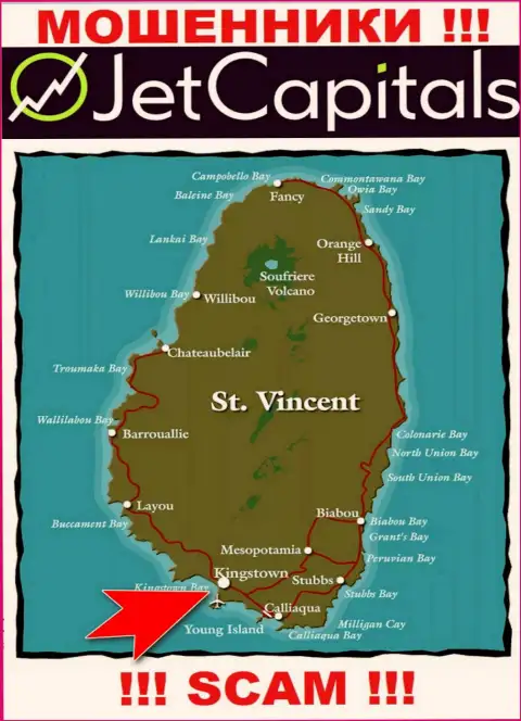 Кингстаун, Сент-Винсент и Гренадины - вот здесь, в оффшорной зоне, базируются кидалы ДжетКэпиталс