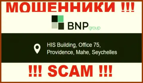 Противоправно действующая организация BNP-Ltd Net пустила корни в оффшорной зоне по адресу HIS Building, Office 75, Providence, Mahe, Seychelles, будьте весьма внимательны