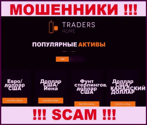 Осторожно, вид деятельности TradersHome Com, Forex - это разводняк !!!