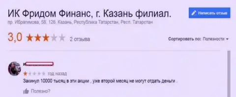 Банк Ффин Ру депозиты forex трейдерам не перечисляют назад - это МОШЕННИКИ !!!